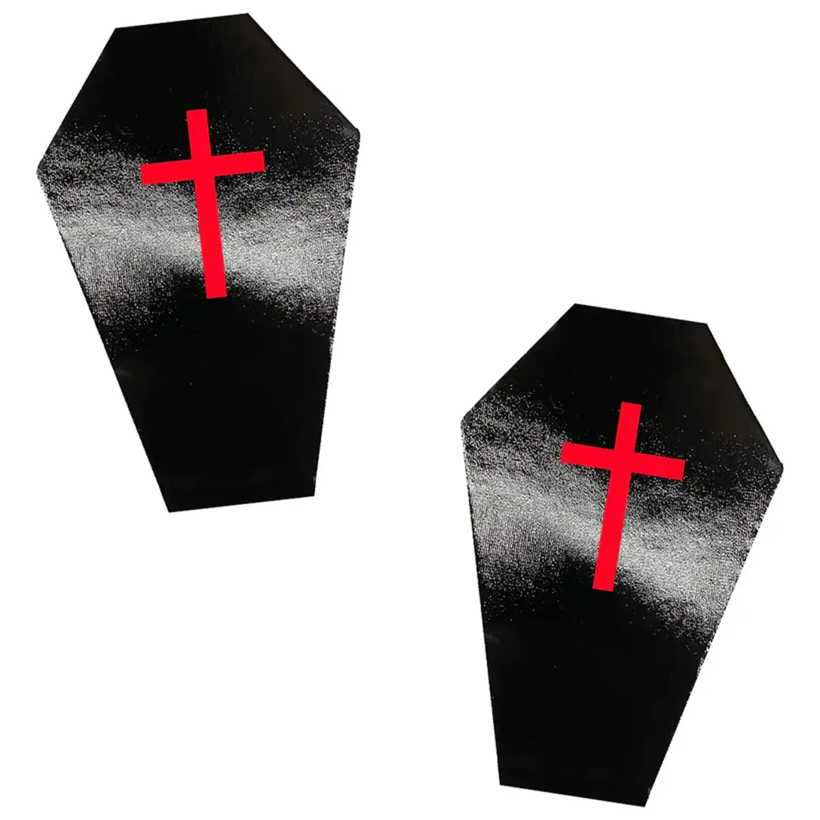 Neva Nude Dom Squad Wet Vinyl Black Coffin Nipple Cover Pasties