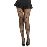 Leg Avenue Star Net Tights - Os - Black