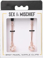 Sportsheets Sex & Mischief Brat Pearl Nipple Clips
