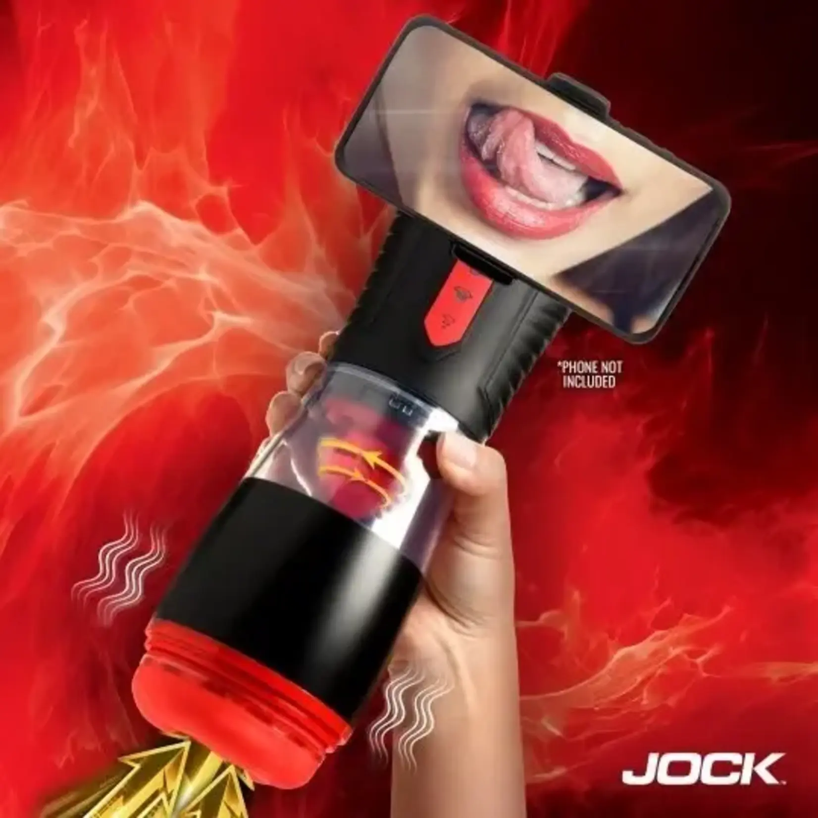 Curve Toys Jock Advanced Blow Job Sucking, Licking, & Vibrating Masturbator