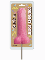 Little Genie Suck a Big Dick Lollipop 6in - Strawberry