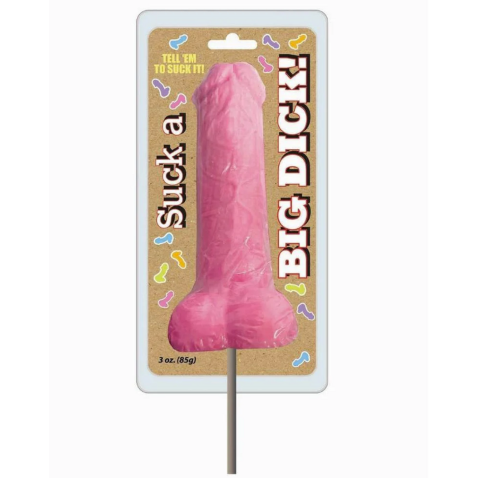 Little Genie Suck a Big Dick Lollipop 6in - Strawberry