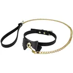 Blush Novelties Blush Temptasia Ardor Collar & Leash w/Bow - Black