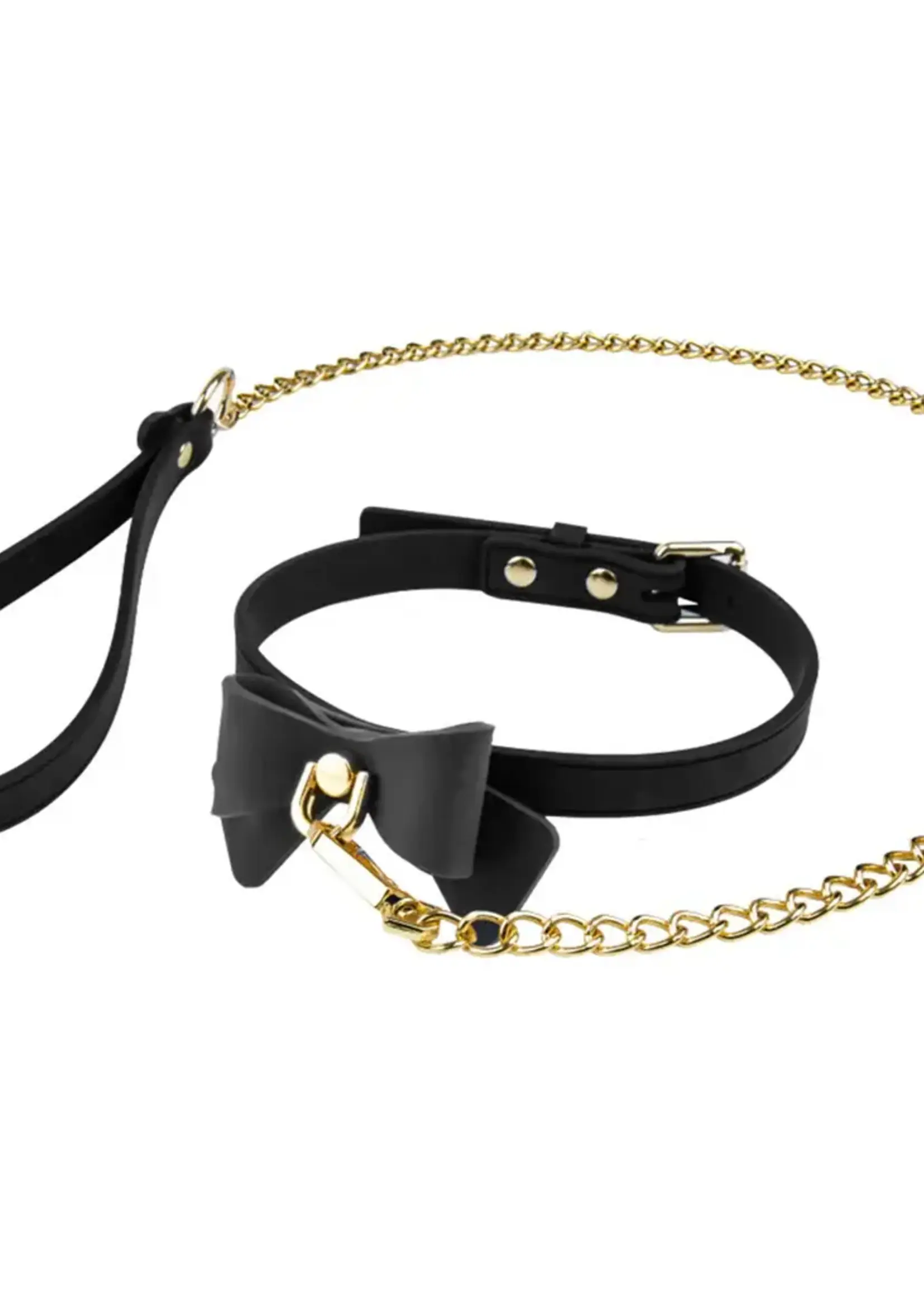 Blush Novelties Blush Temptasia Ardor Collar & Leash w/Bow - Black