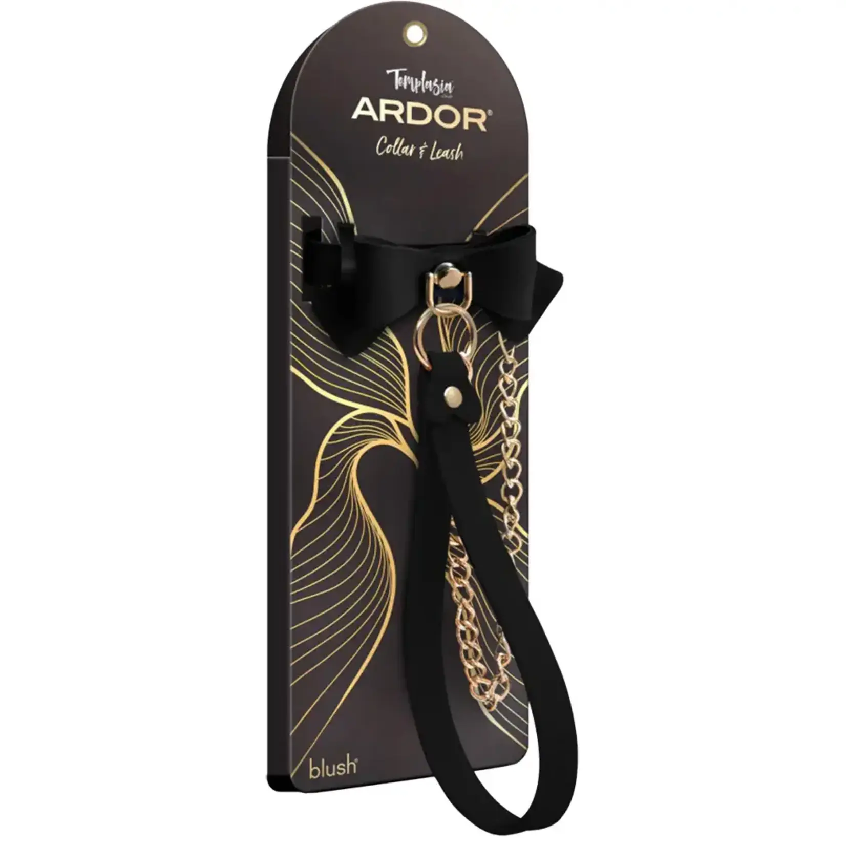 Blush Novelties Blush Temptasia Ardor Collar & Leash w/Bow - Black