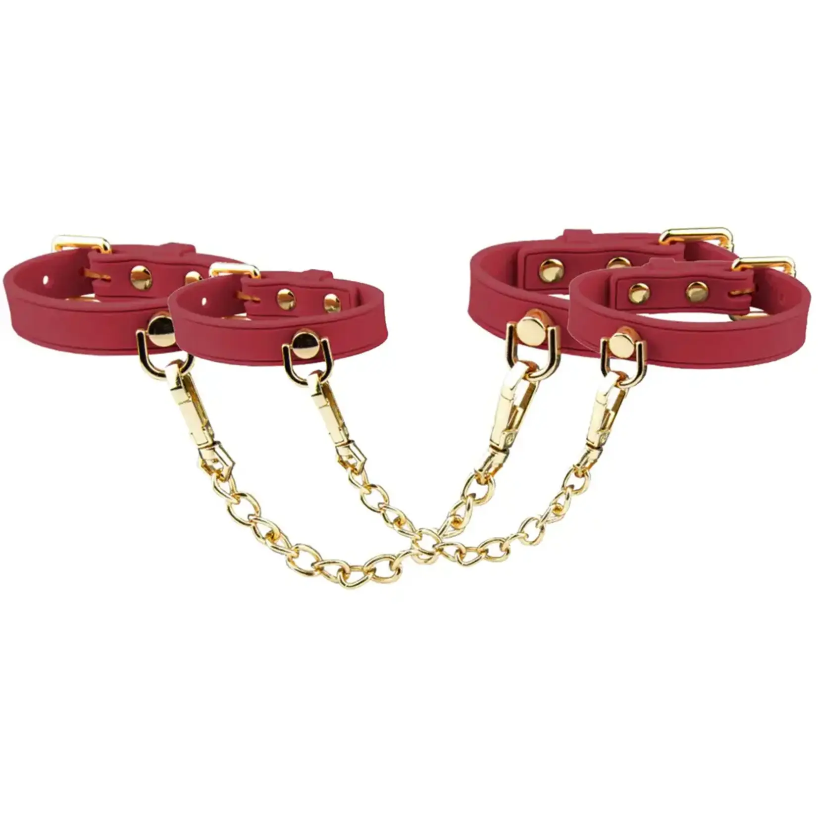 Blush Novelties Blush Temptasia Ardor Wrist & Ankle Restraints - Red