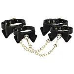 Blush Novelties Blush Temptasia Ardor Wrist & Ankle Restraints w/Bow - Black