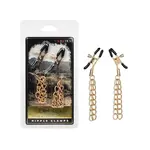 Calexotics Ride 'em Premium Denim Collection Nipple Clamps - Gold