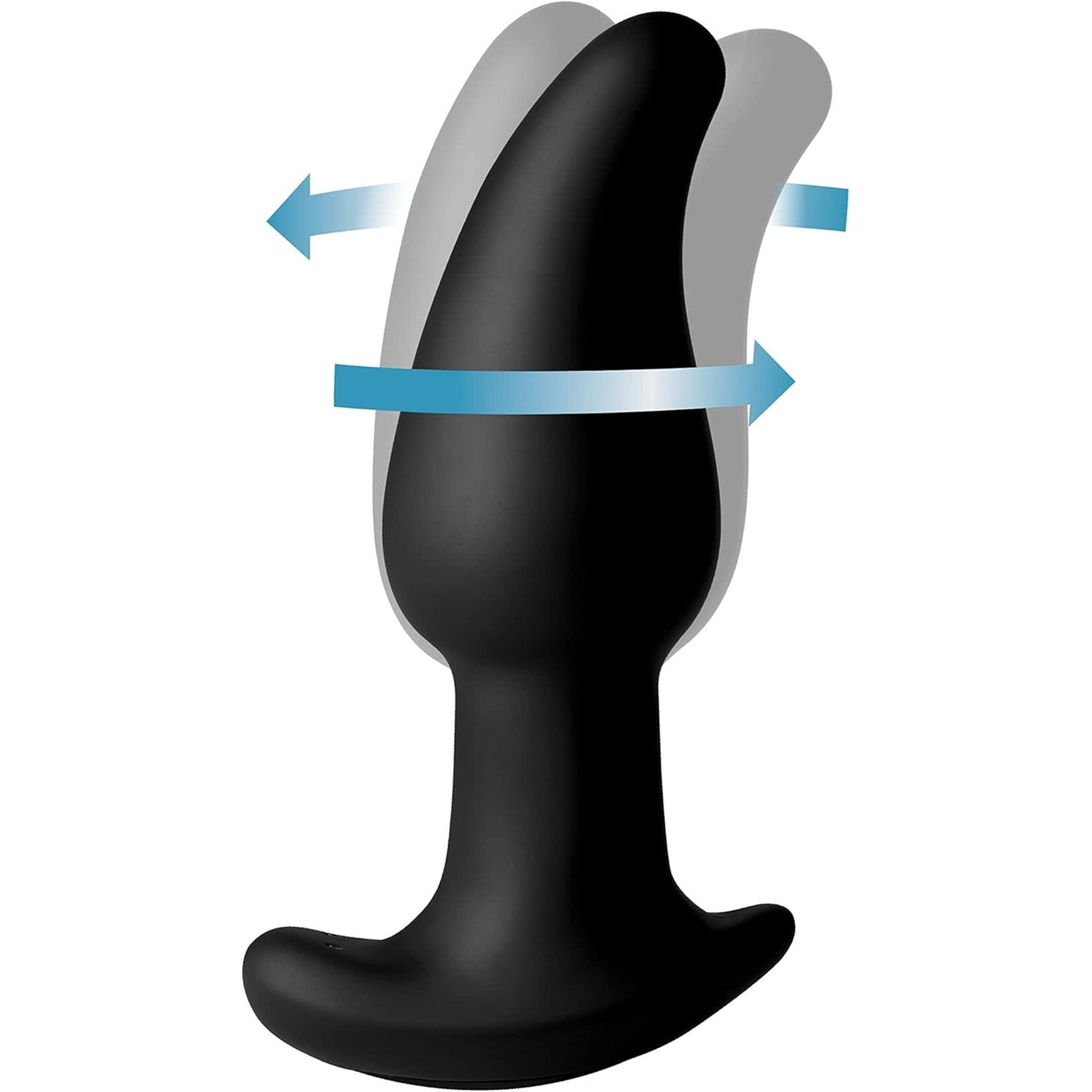 XR Brands Rimmers Rimmers Gyro-M 10X Curved Rimming Plug With Remote Control