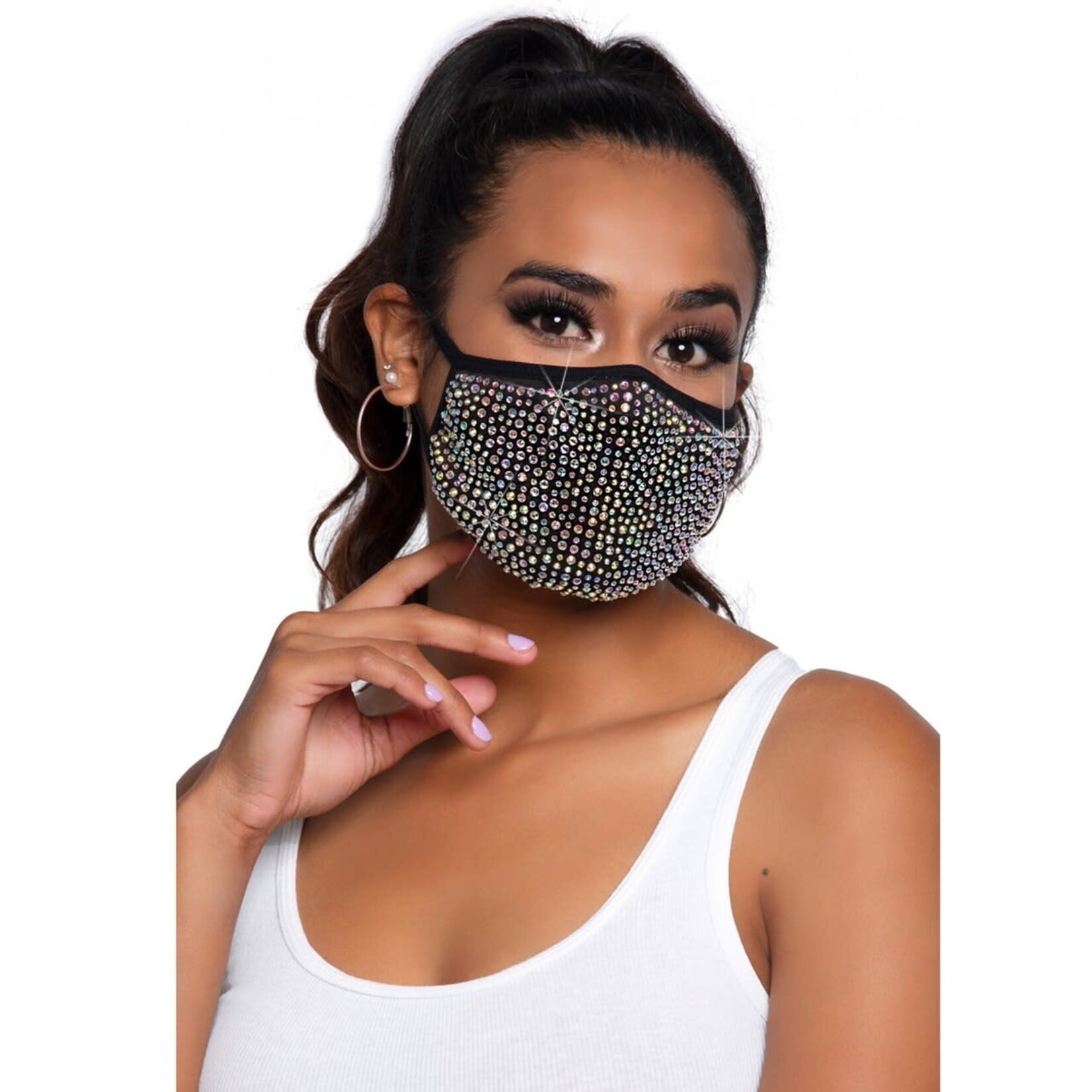Leg Avenue Zuri Rhinestone Fask Mask