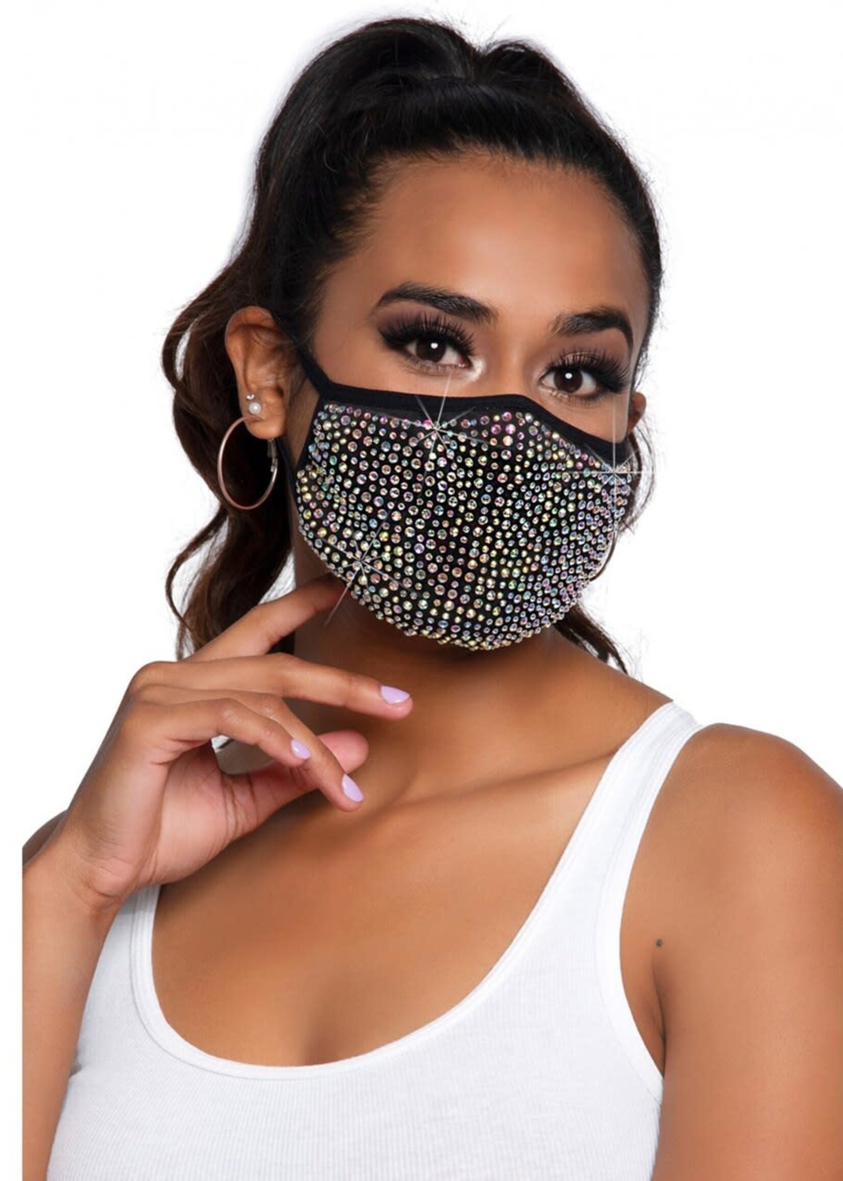 Leg Avenue Zuri Rhinestone Fask Mask