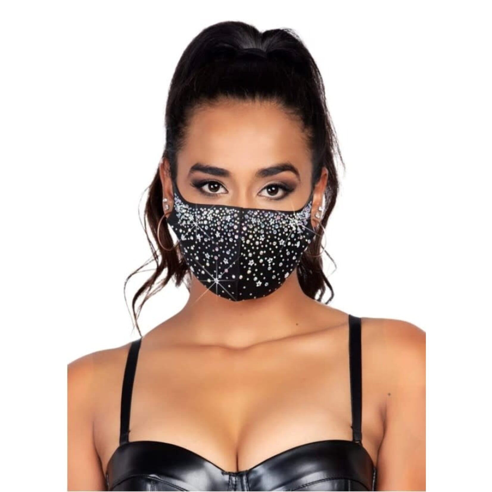Leg Avenue Nova Rhinestone Face Mask