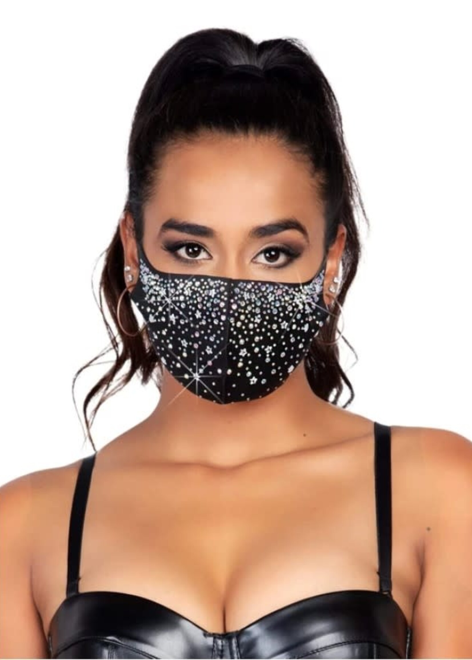 Leg Avenue Nova Rhinestone Face Mask