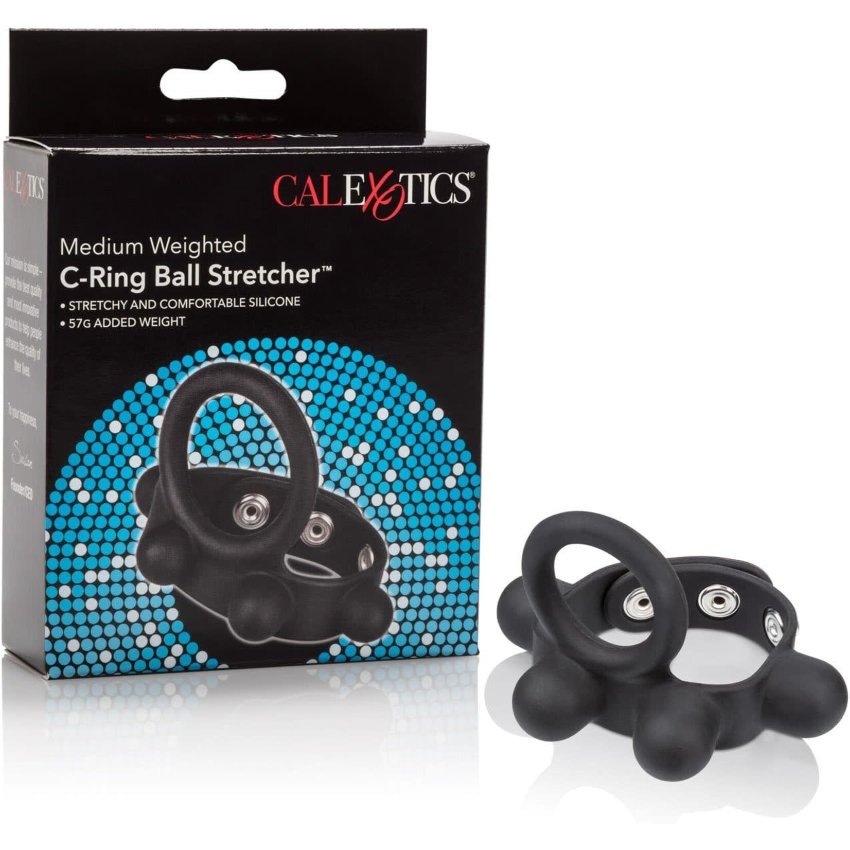 Calexotics Silicone Weighted C-Ring Ball Stretcher