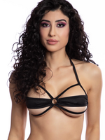 Midnight Ballerina Lycra Cut Out Top - O/S