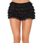 Leg Avenue Leg Avenue Lace Ruffle Shorts - Black