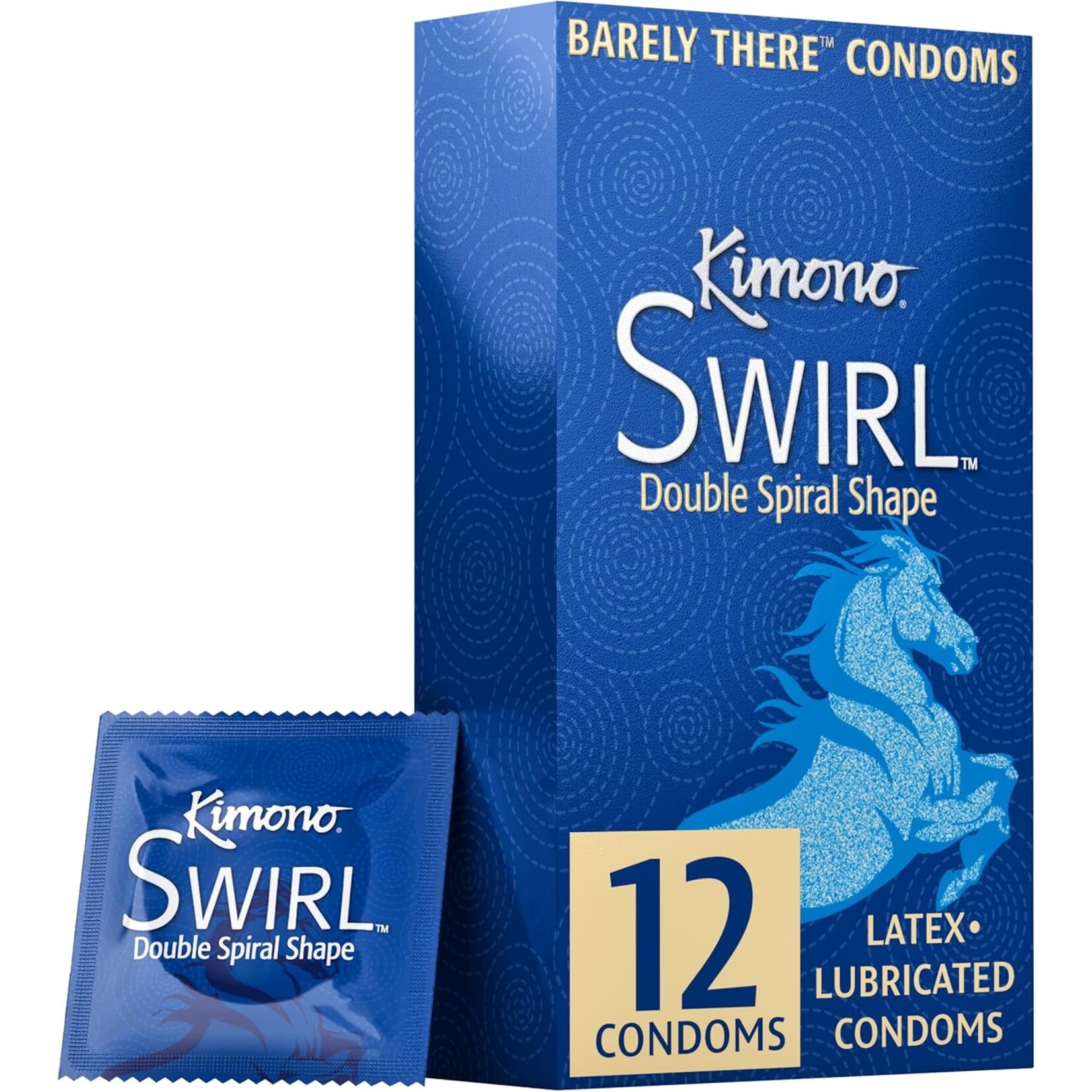 Kimono Condoms Kimono Swirl Condom - Pack of 12
