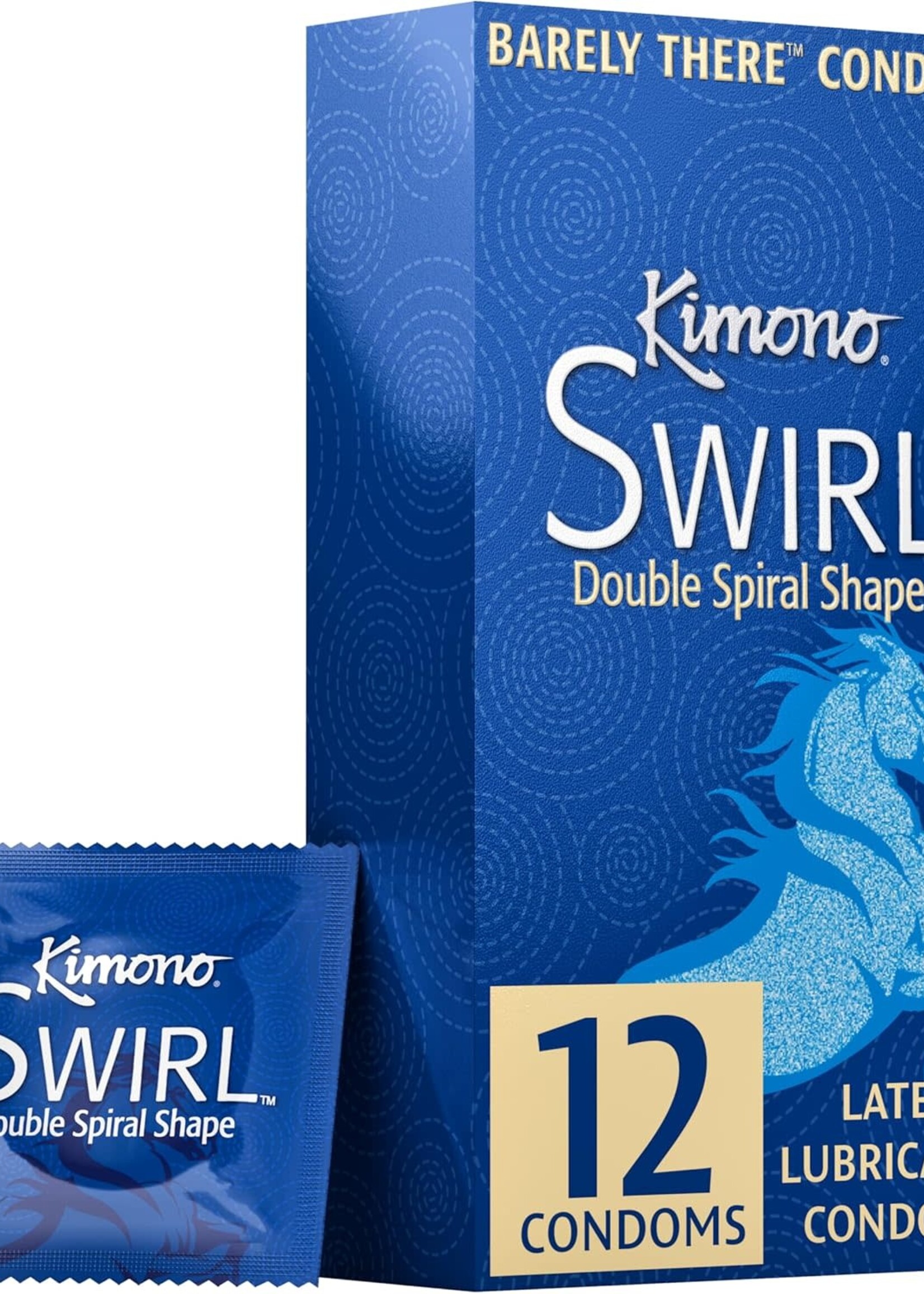Kimono Condoms Kimono Swirl Condom - Pack of 12
