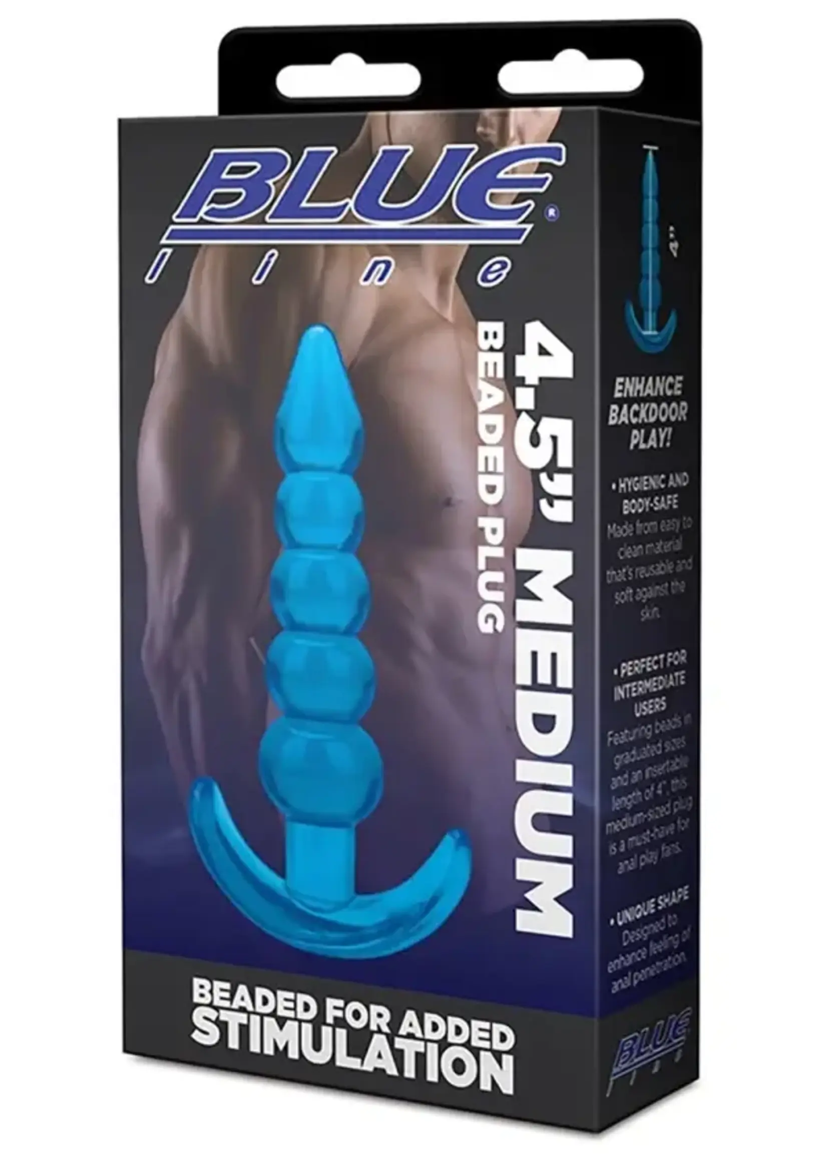 Blue Line Men 4.5" Medium Beaded Plug