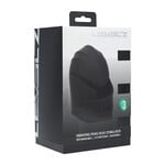 Shots Levelz Levelz Adjustable Vibrating Silicone Rechargeable Penis Head Stimulator - Black