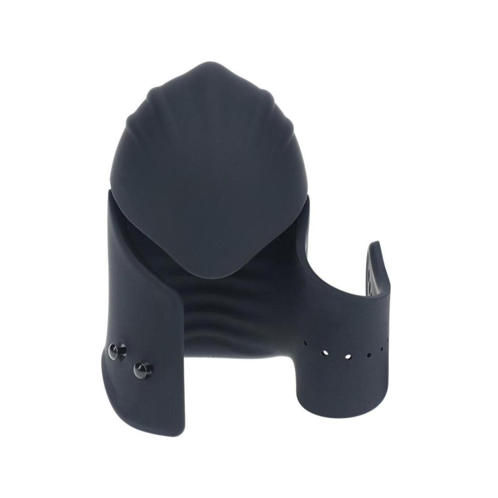 Shots Levelz Levelz Adjustable Vibrating Silicone Rechargeable Penis Head Stimulator - Black