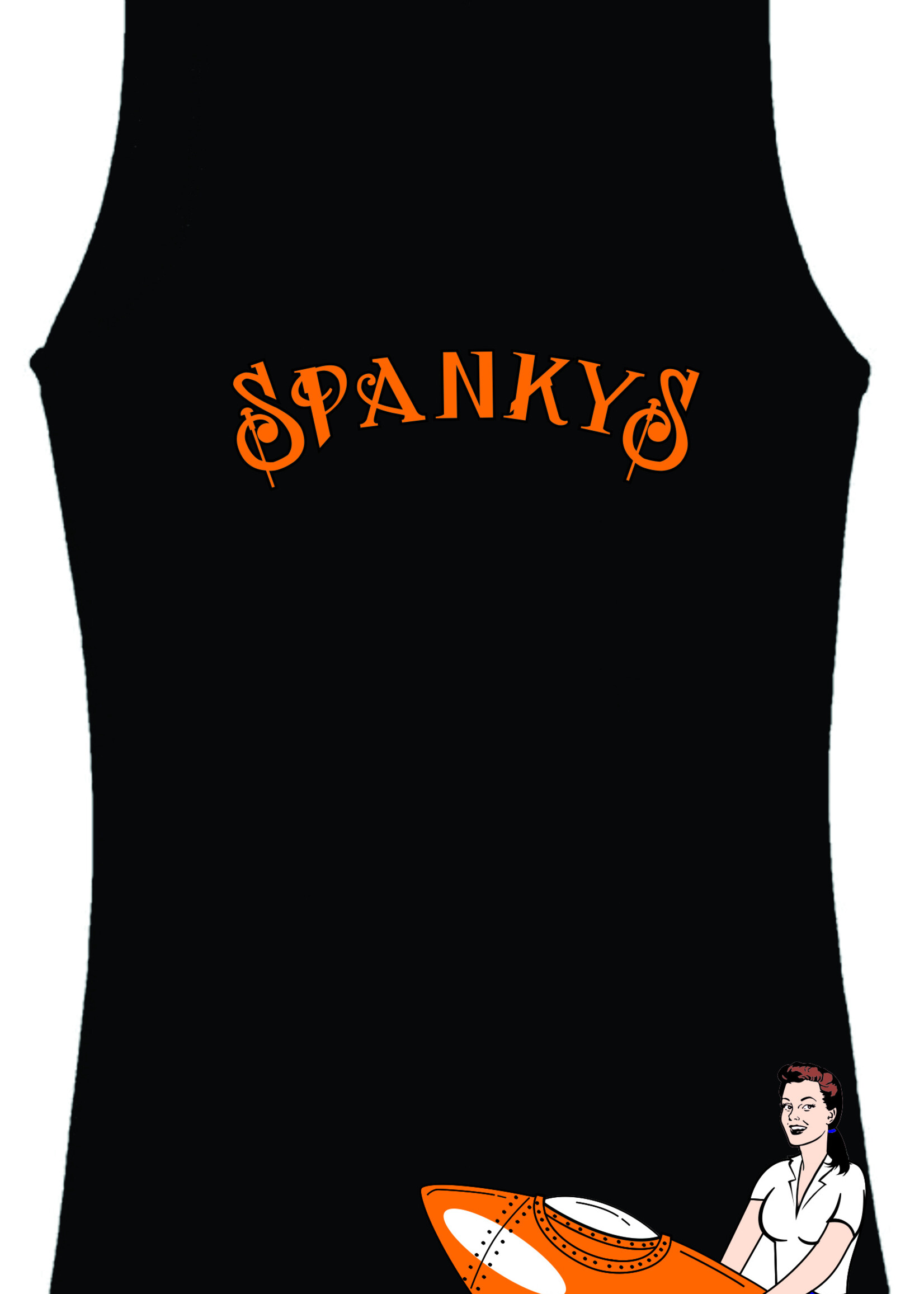 spankys Apparel Riding The Rocket Men's Tank Top