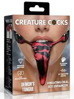 XR Brands Creature Cocks Creature Cocks Vibrating Demon's Tongue - Red