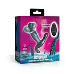 XR Brands Creature Cocks Creature Cocks Octoprobe Gyrating Rechargeable Silicone Prostate Vibrator with Remote Control - Blue/Purple