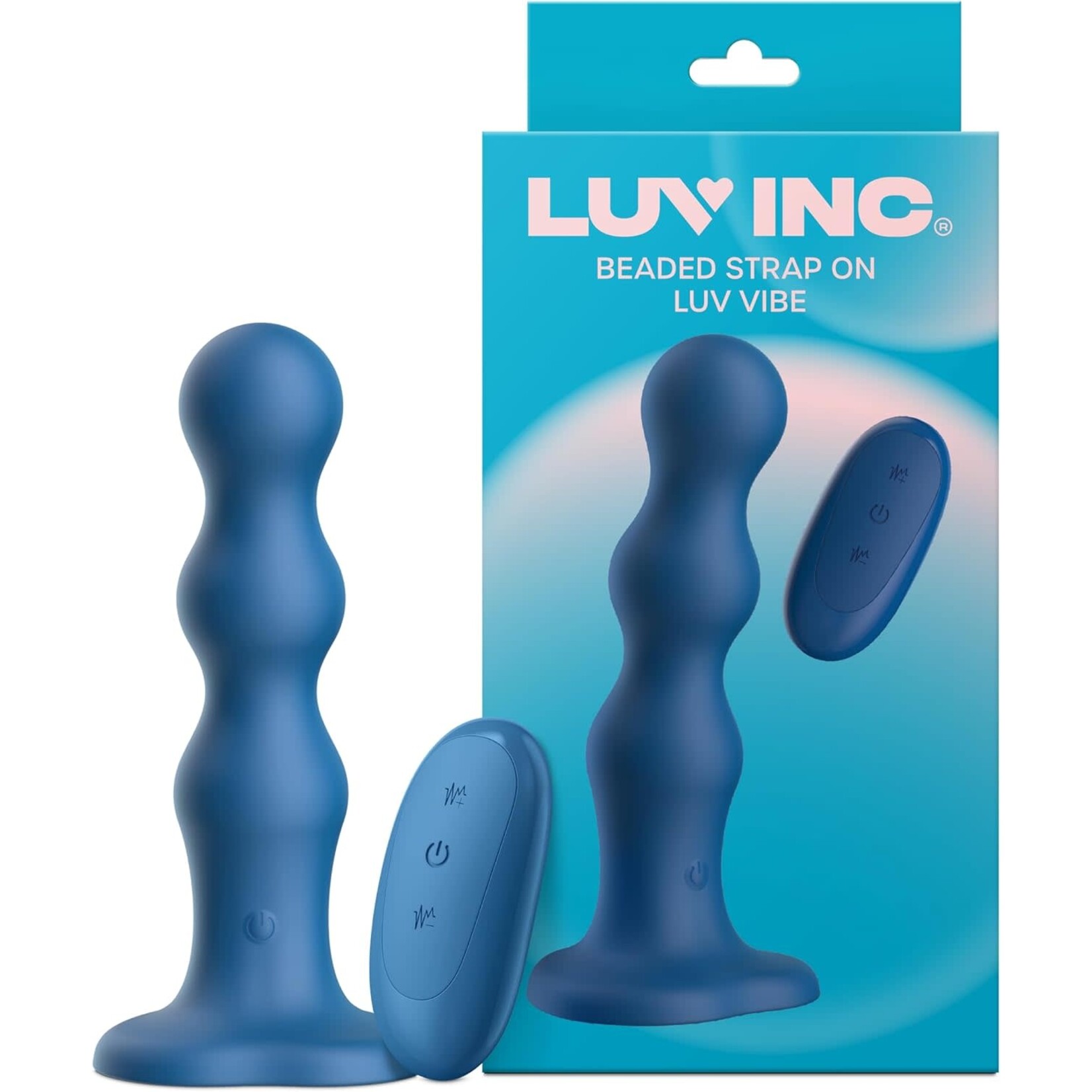 Luv Lab by FemmeFunn Beaded Strap-On Luv Vibe Blue
