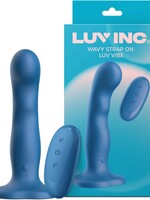 Luv Lab by FemmeFunn Wavy Strap-On Luv Vibe Blue