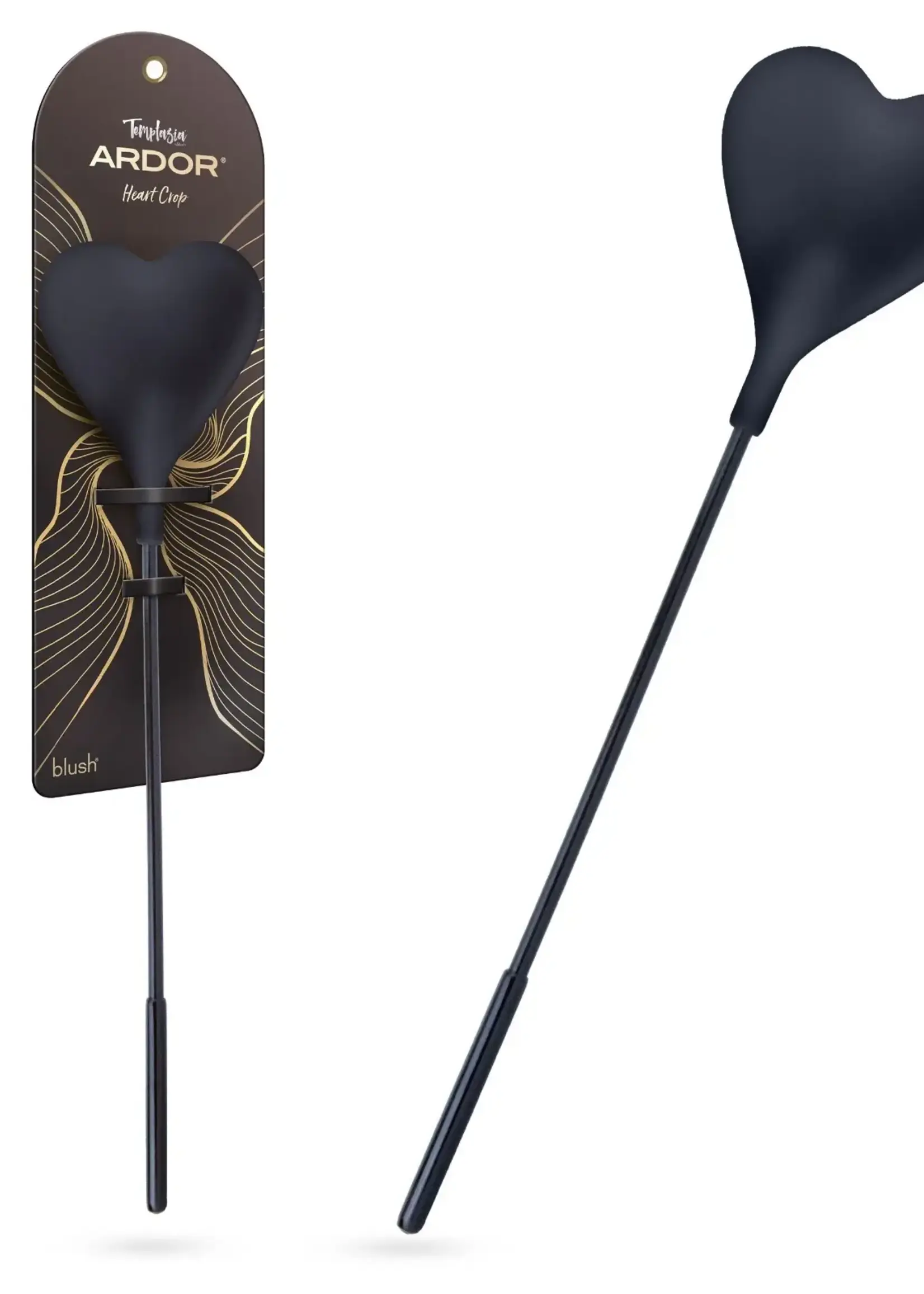 Blush Novelties Blush Temptasia Ardor Heart Crop - Black