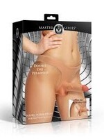 XR Brands Master Series Master Series Double Boner Bikini Silicone Penis Panty - Vanilla
