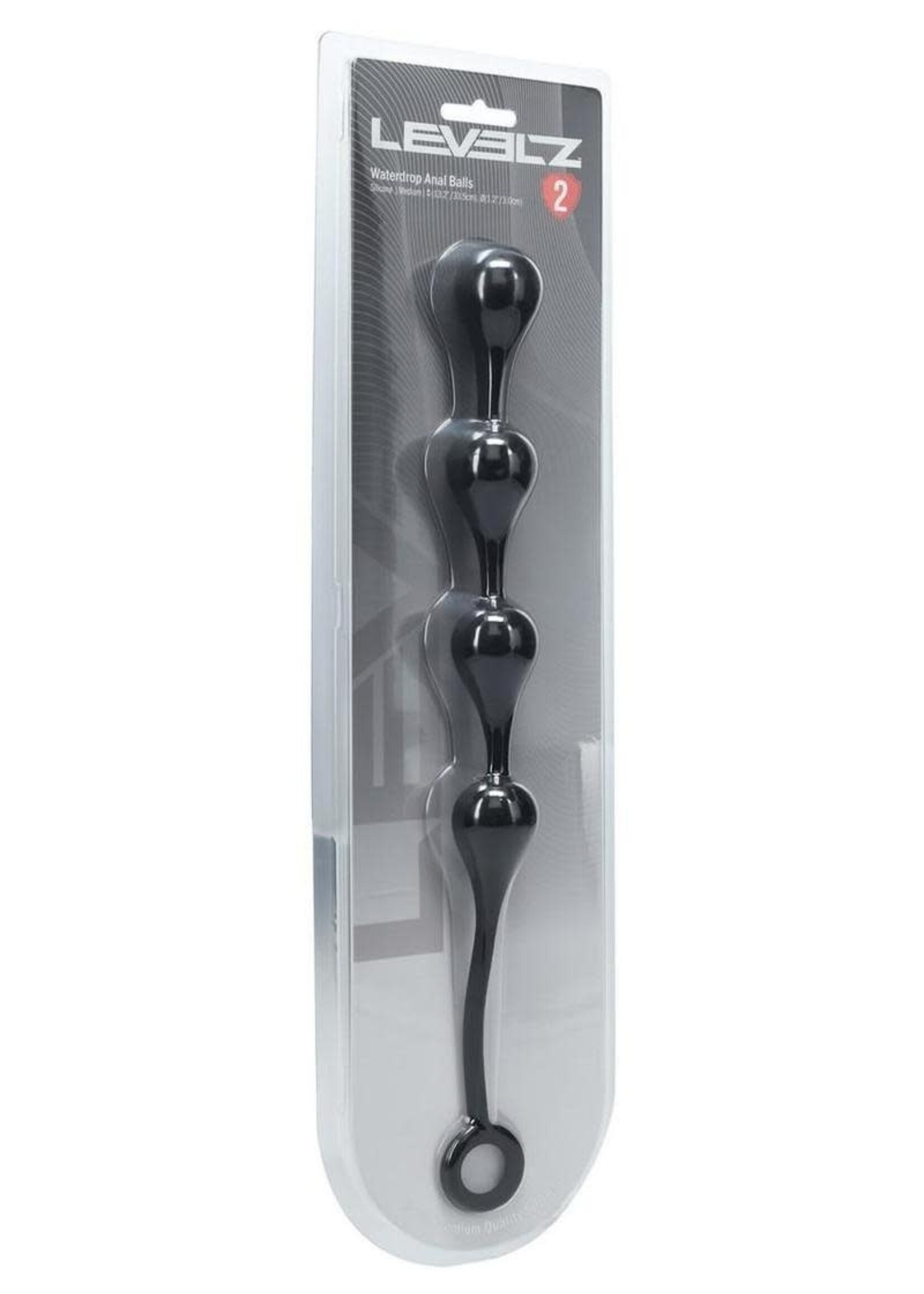 Shots Levelz Levelz Waterdrop Silicone Anal Balls