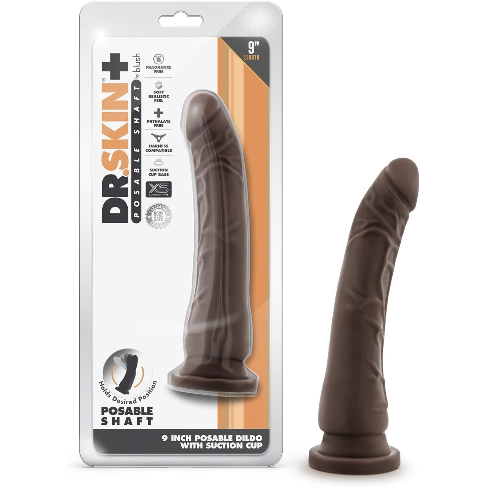 Blush Novelties Dr. Skin Plus 9" Posable Dildo