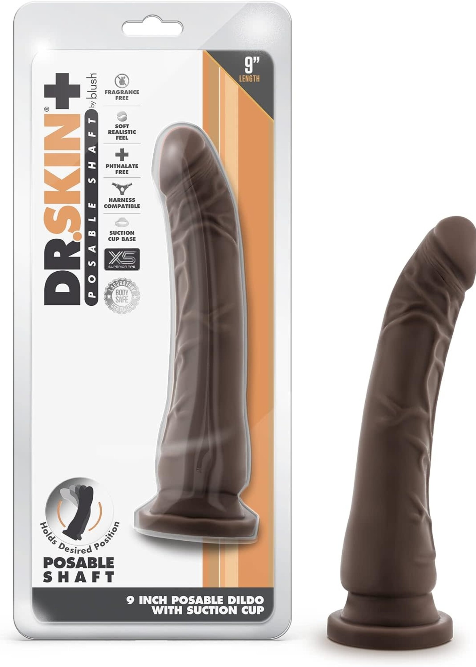 Blush Novelties Dr. Skin Plus 9" Posable Dildo