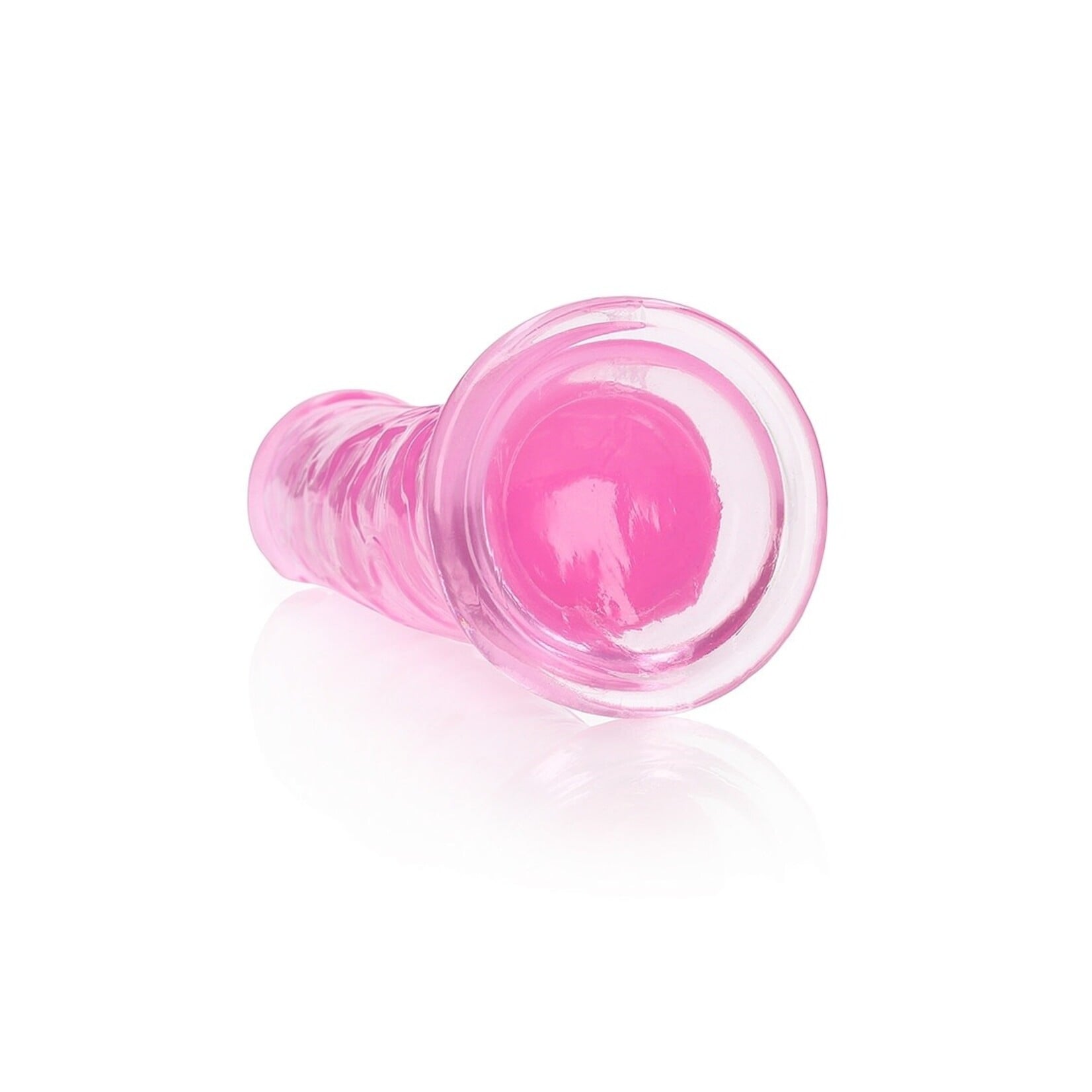 Shots RealRock RealRock Crystal Clear Straight No Balls Dildo 10in