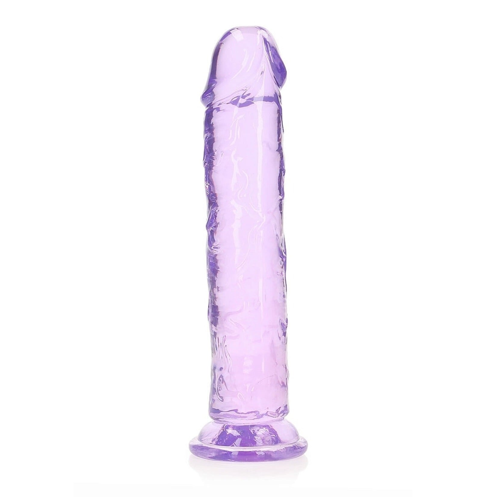 Shots RealRock RealRock Crystal Clear Straight No Balls Dildo 10in