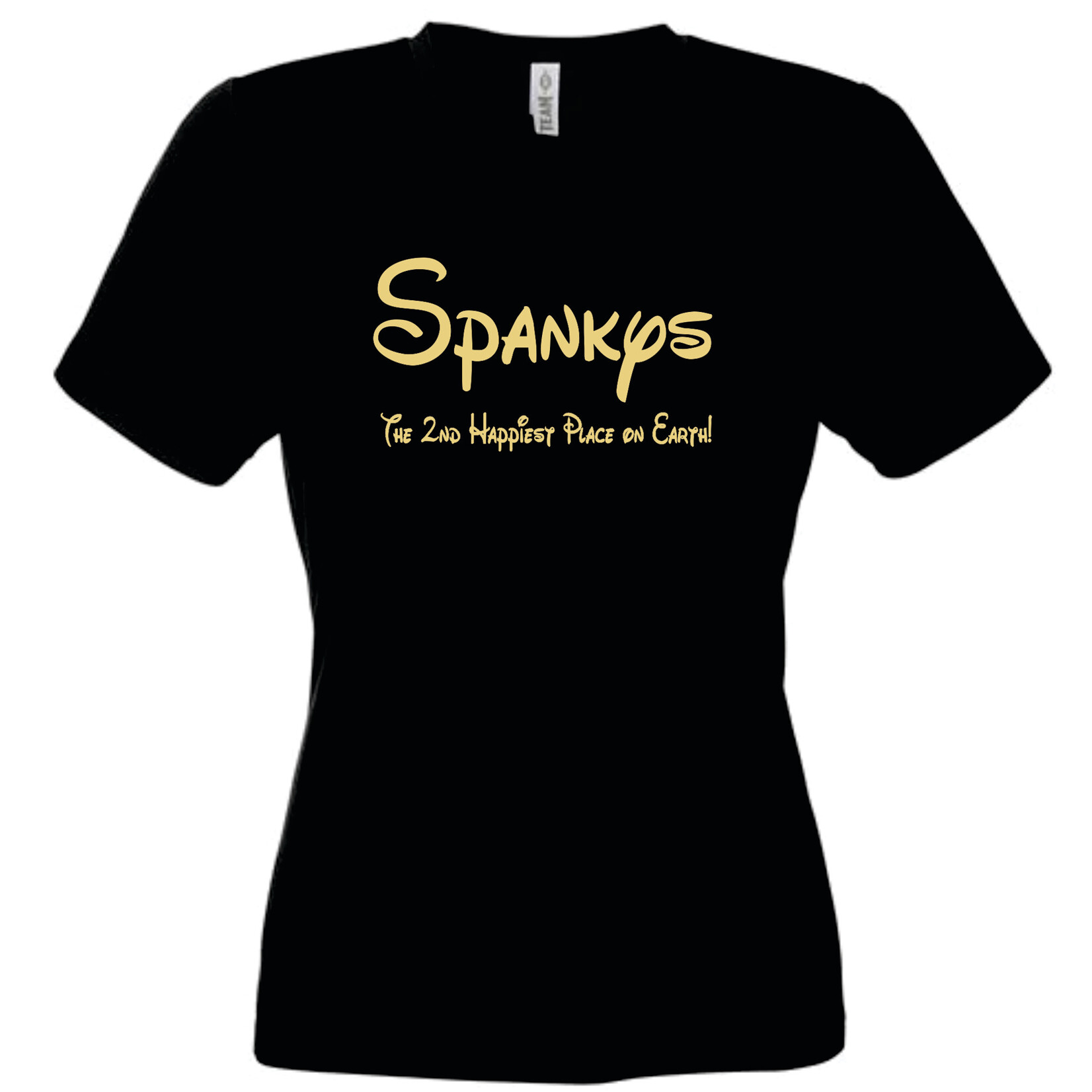 Spankys 2nd Happies Place On Earth Womens Tee XS