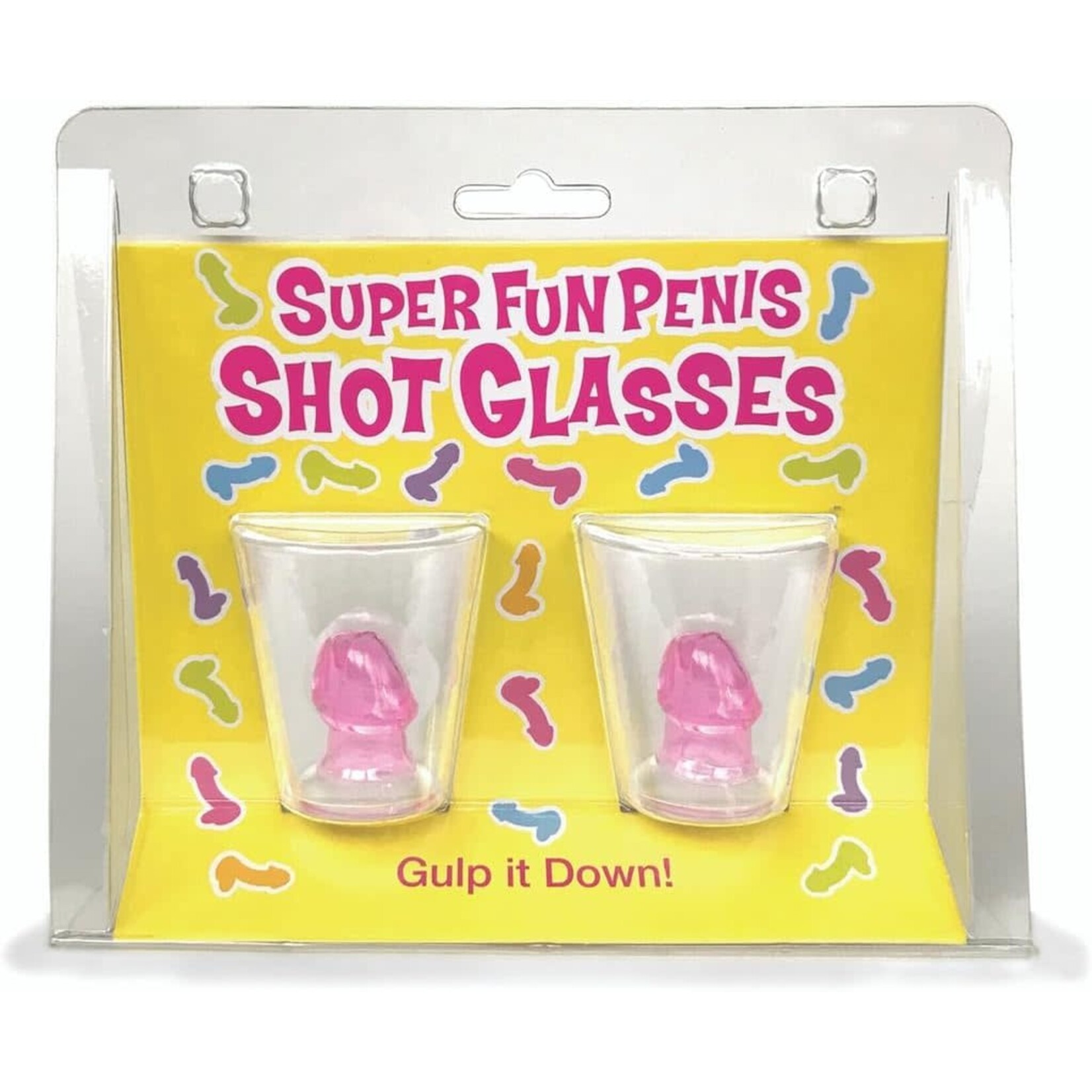 Candy Prints Super Fun Penis Shot Glasses - Set of 2