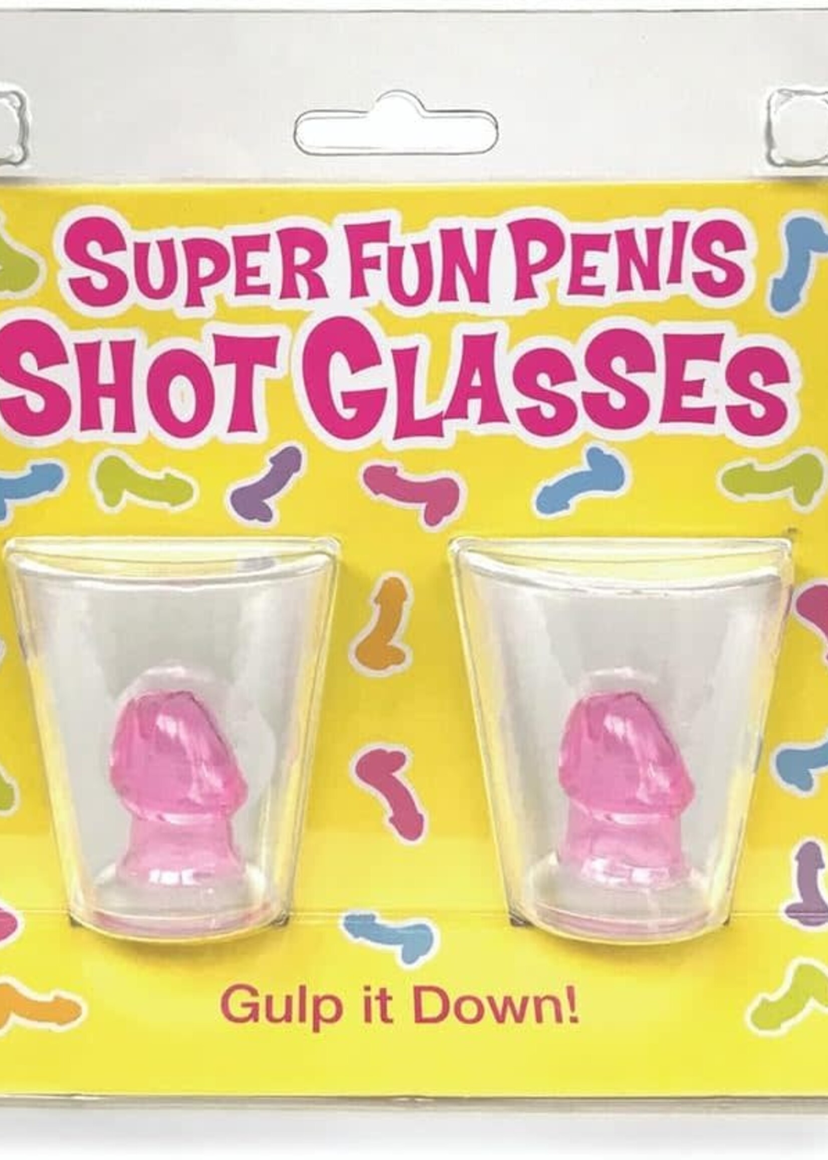 Candy Prints Super Fun Penis Shot Glasses - Set of 2