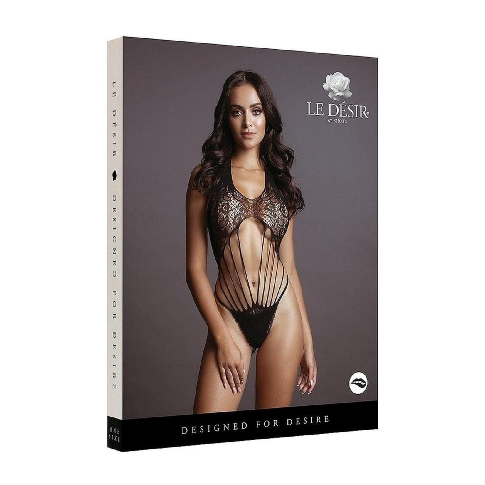 Shots Le Desir Le Desir Strappy Lace Teddy - O/S - Black