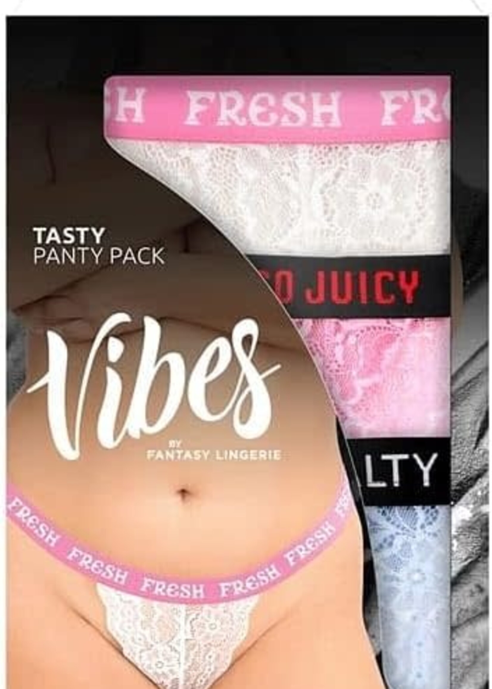 Fantasy Lingerie Vibes Tasty Thongs - Curvy Queen Size