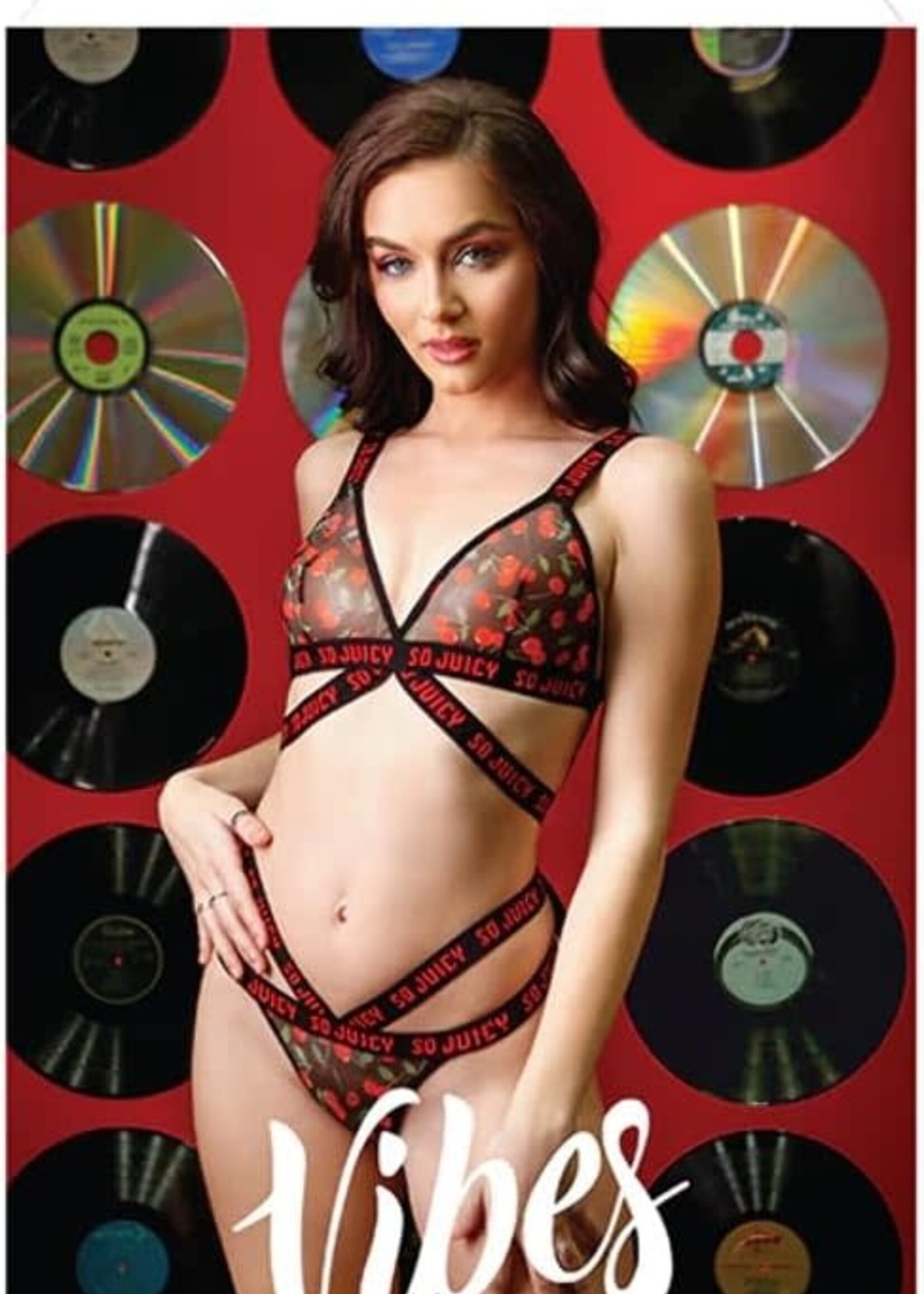 Fantasy Lingerie So Juicy Strappy Bralette & Panty S/M
