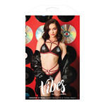 Fantasy Lingerie Creepin' It Real Caged Bralette & Thong Panty S/M