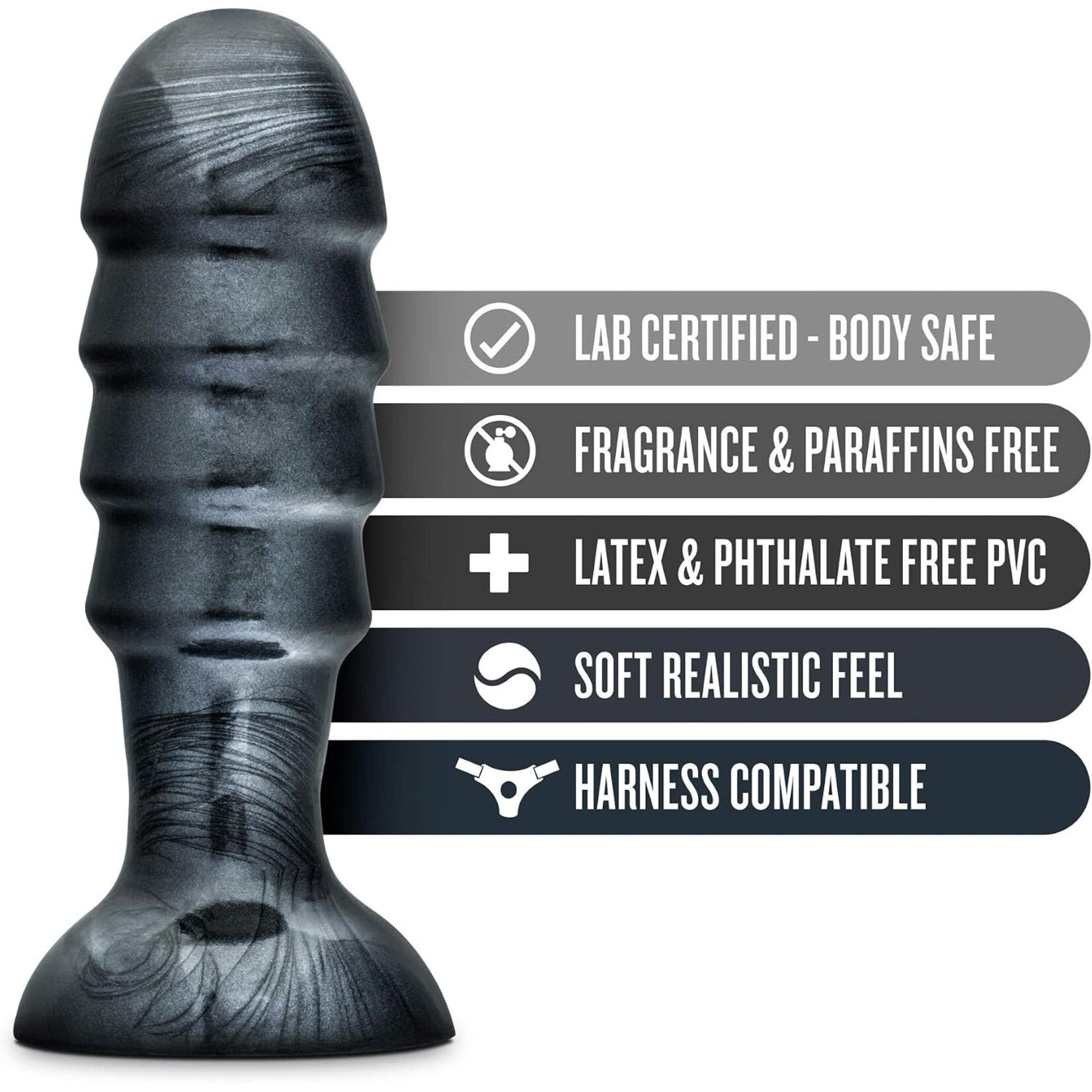 Blush Novelties Jet - Bruiser - Carbon Metallic Black