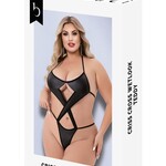 Baci Criss Cross WetLook Teddy - O/S