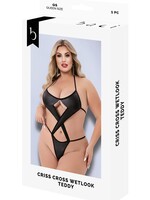 Baci Criss Cross WetLook Teddy - O/S
