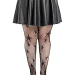 Leg Avenue Star Net Tights - 1x 2x - Black