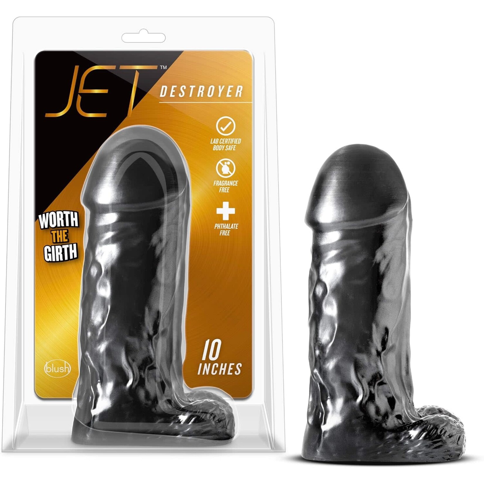 Blush Novelties Jet Destroyer Carbon Metallic Black