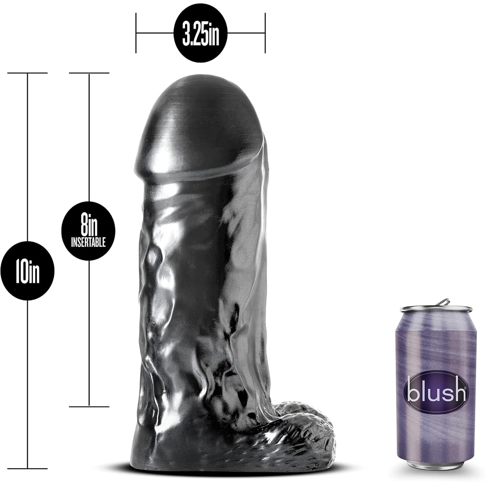 Blush Novelties Jet Destroyer Carbon Metallic Black